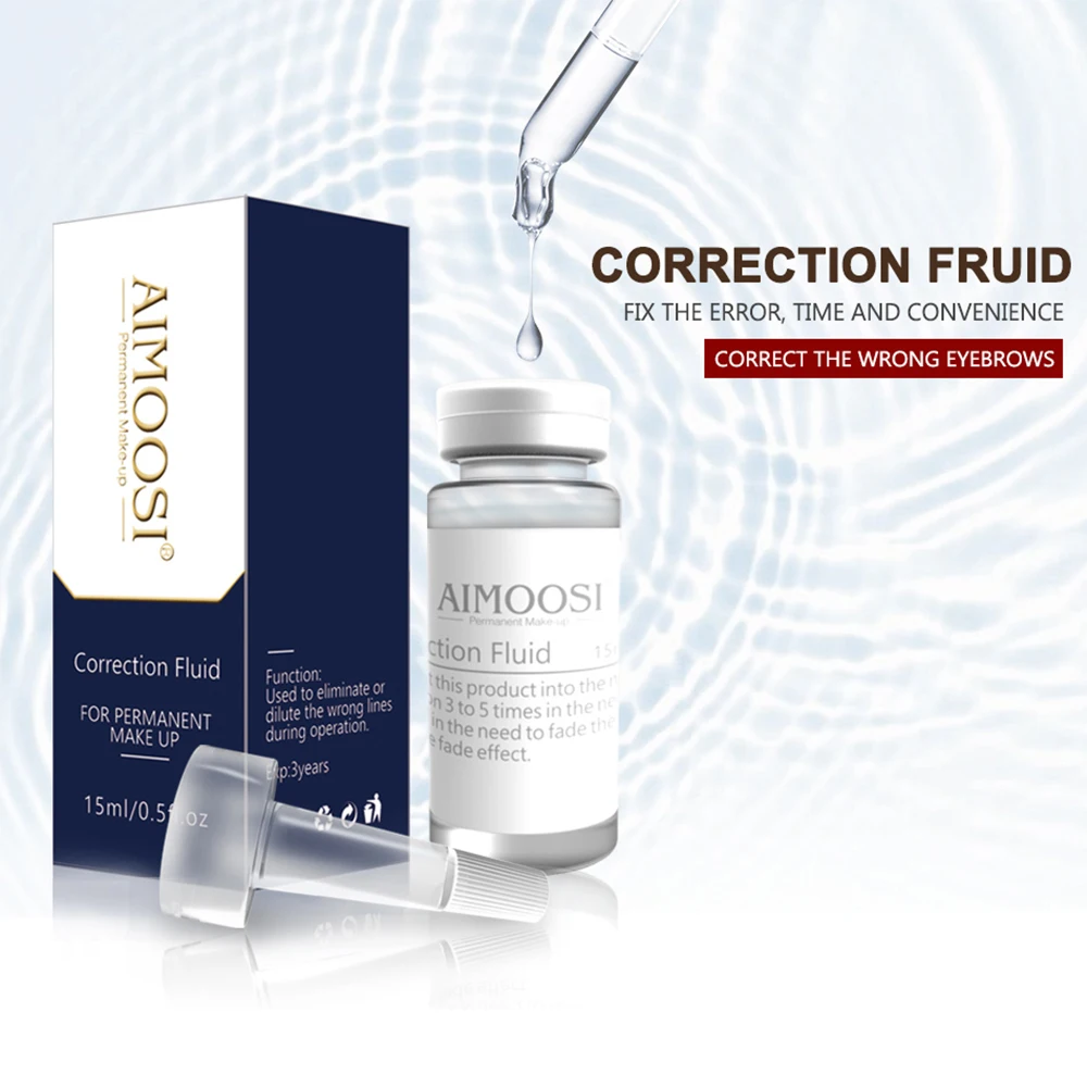 2pcs Aimoosi Correction Fluid Remove eyebrow Tattoo Permanent makeup microblading tattoo Lighten color |