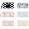 1PC Eco-Friendly Wet Wipes Bag Baby Wipes Box Wet Wipe Box Cleaning Wipes Ziplock Bag Clamshell Snap Strap Wipe Container Case 2