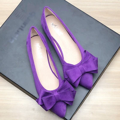 Stunner Women's Ballet Flats With Bow - Pointed Toe & Super Soft - Perfect For Dresses & Casual Wear - Red, Size 7.5 - View #7