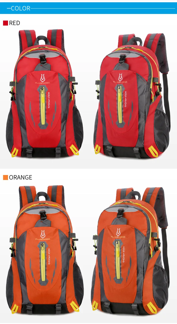 New Style Mountaineering Bag Backpack Outdoor Backpack Casual Sports Bag Waterproof Rucksack Customizable Logo