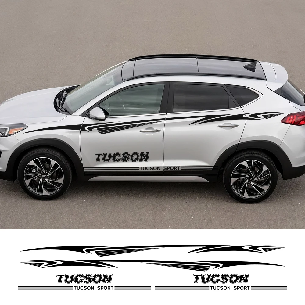 2 шт. автомобильные наклейки гирлянды для Hyundai Tucson очаровательные Виниловые