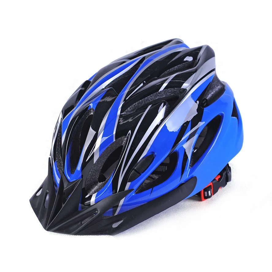Велосипедный шлем цельно-Формованный супер легкий MTB Горный Дорожный велосипедный шлем для мужчин и женщин жесткая Защитная шапка - Цвет: Blue black