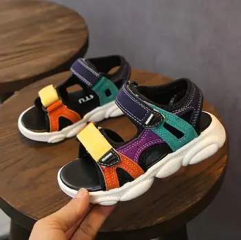 

Girls Shoes Summer Children Sandals For Boys Girls Beach Non-Slip Sandals Soft Bottom New Shoes Open Toe Children Sports Shoes