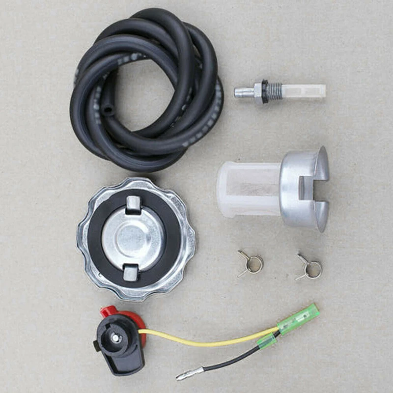 Fuel Gas Tank Cap Switch Parts Kit chainsaw carb repair kit carb repair kit ignition coil cap replacement Replacement For Honda GX160 GX200 GX270 GX340 GX390 Engine Generator Repair Tool Parts