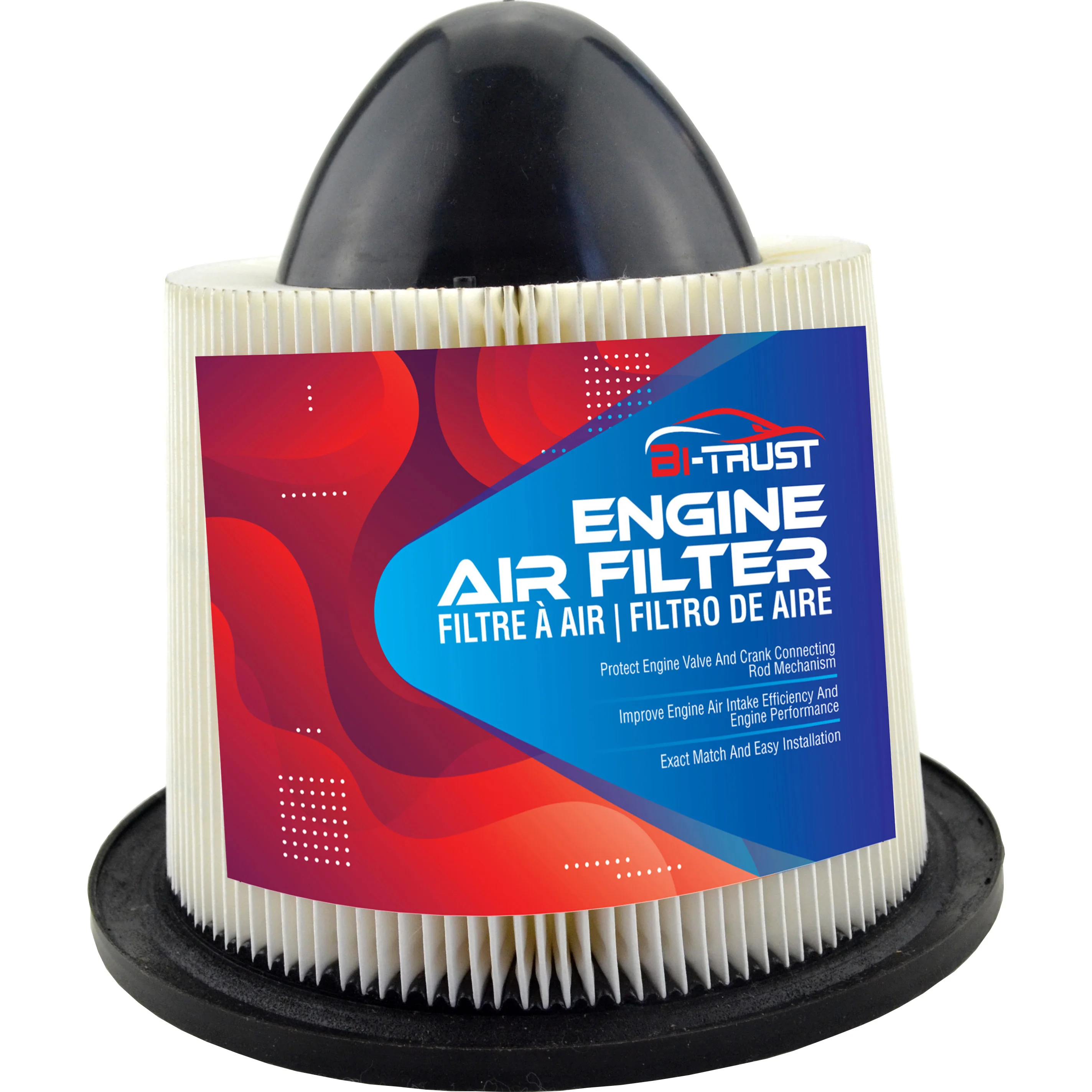 

Bi-Trust Engine Air Filter for Eldorado Cut-Away/Ford E-150 E-250 E-350 E-450 E-550 Excursion Econoline F53 Mustang/Lincoln