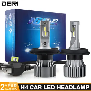

2pcs H4 LED Headlight Bulb 80W 6500K white 8400LM CSP Mini car Headlight Kit High/low Beam Bulb Auto headlamp fog Light 12V