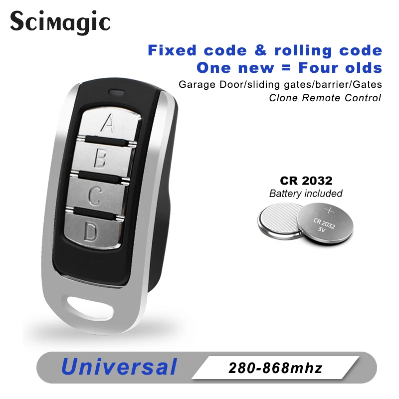 

10pcs Garage remote control command clone for 433MHz 310/390/868mhz garage door remote control rolling code transmitter