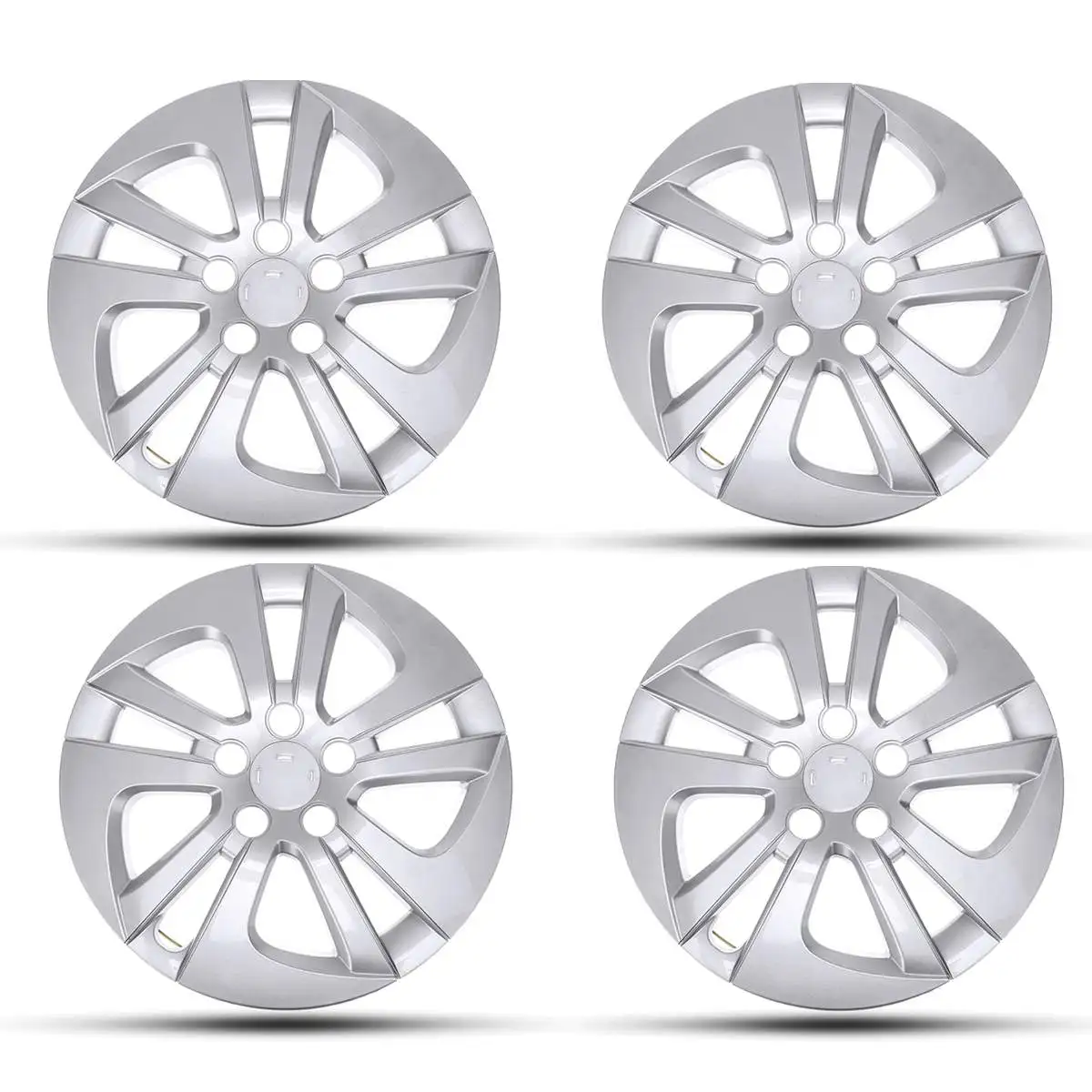4 шт. 1" автомобильные аксессуары чехол на рулевое колесо Hubcap колпачки ступицы серебро для Toyota Prius - Цвет: Зеленый