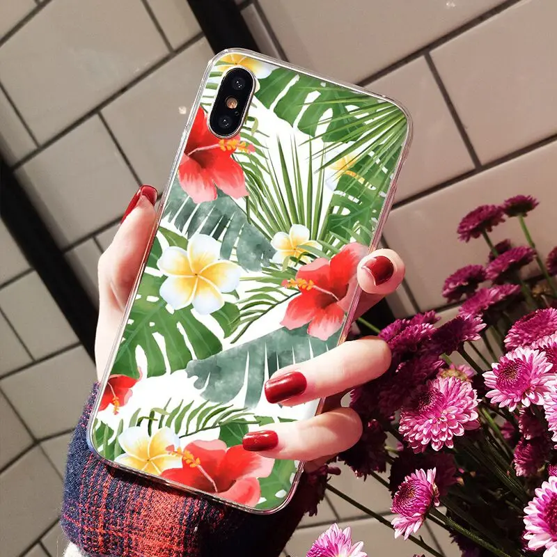 Palm tree Leaves Plant Flower pattern