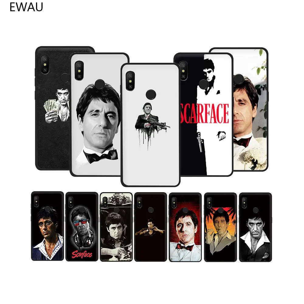 Мягкий ТПУ чехол для телефона EWAU Scarface с Тони Монтаной Xiaomi Poco X3 Nfc 6 8 9 SE A1 A2 Lite 9T CC9e A3