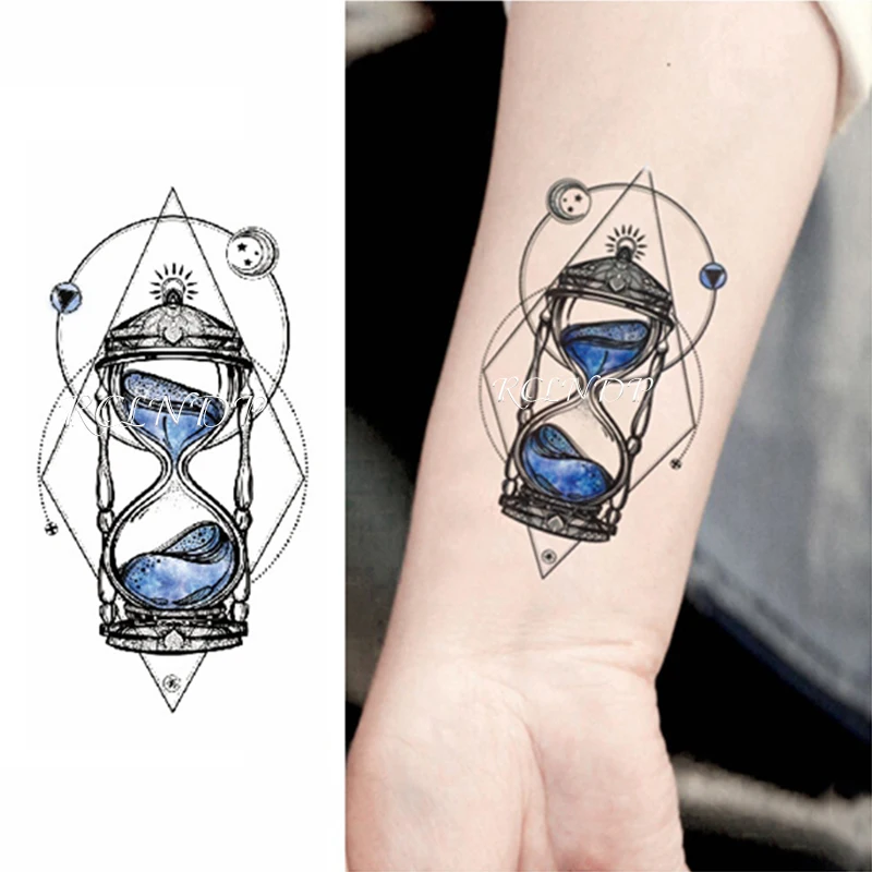 Waterproof Temporary Tattoo Sticker Moon star Fake Tatto Small fresh Flash Tatoo Tatouage Wrist Foot Hand For Men Girl Women | Красота и