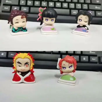 

5pcs/set demon slayer Kamado Tanjirou Kochou Shinobu Tsuyuri Kanawo Sabito Rengoku Kyoujurou kimetsu no yaila action figure