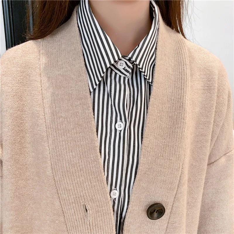 Vetement Femme Hiver свитер для женщин Pull Femme Col V длинный кардиган Женская зимняя одежда свитер с открытым плечом