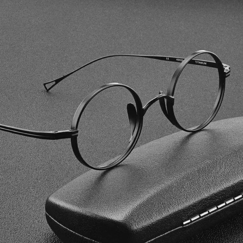 

Belight Optical Brand Design Men Pure Titanium Small Retro Vintage Prescription Eyeglasses Optical Spectacle Frame Eyewear 10158