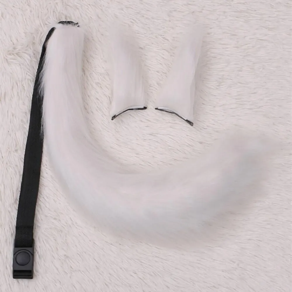 

Sexy Woman Fox Girl Cosplay Accessories Plush Fox Ears Tail Suit