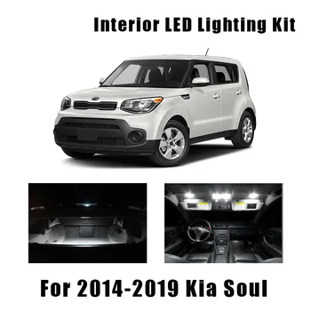 

9 Bulbs White LED Car Reading Ceiling Light Interior Kit Fit For Kia Soul 2014 2015 2016-2019 Map Dome Trunk License Plate Lamp