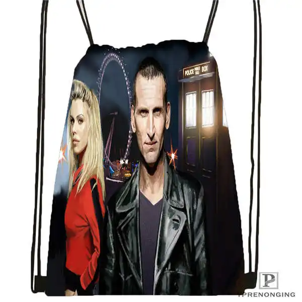 Drawstring Backpack Индивидуальная походная сумка на шнурке с изображением Питера-капалди-доктора-кто, милый рюкзак для детей(черная спинка) 31x40 см#2018612-01-12 - Цвет: Drawstring Backpack