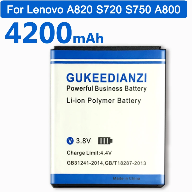 GUKEEDIANZI 4200 мА/ч, BL197 Батарея для lenovo S889T A820 S720 S750 A800 S868T A798T S889T S870E S889 Перезаряжаемые батареи