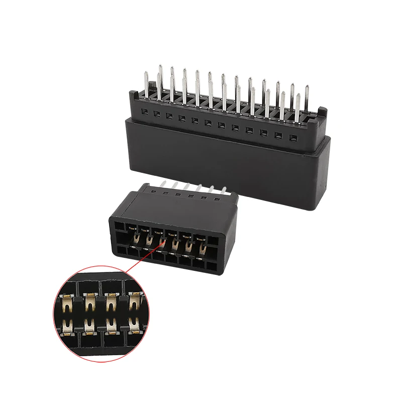 2.54mm Pitch 6P 8P 10P 12P 16P 20P 26P 30P 36P 40P-98 Pin Edge Card Connector Slot PCB Gold Finger Socket Through Holes 1/2/5Pcs Wire Connector Terminals Wire Connector Electrical Connectors Electrical Connector Cable Connector PCB Connector