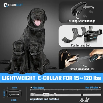 ABBIDOT T30 Dog Training Collar Electric Shock Strap for Large Dogs 3300ft 950m Canine Equipment Supplies No Bark Accessories 5