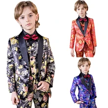 YuanLu Блейзер; Детские костюмы; торжественный костюм; одежда для малышей; вечерние костюмы принцессы в британском стиле на свадьбу для мальчиков