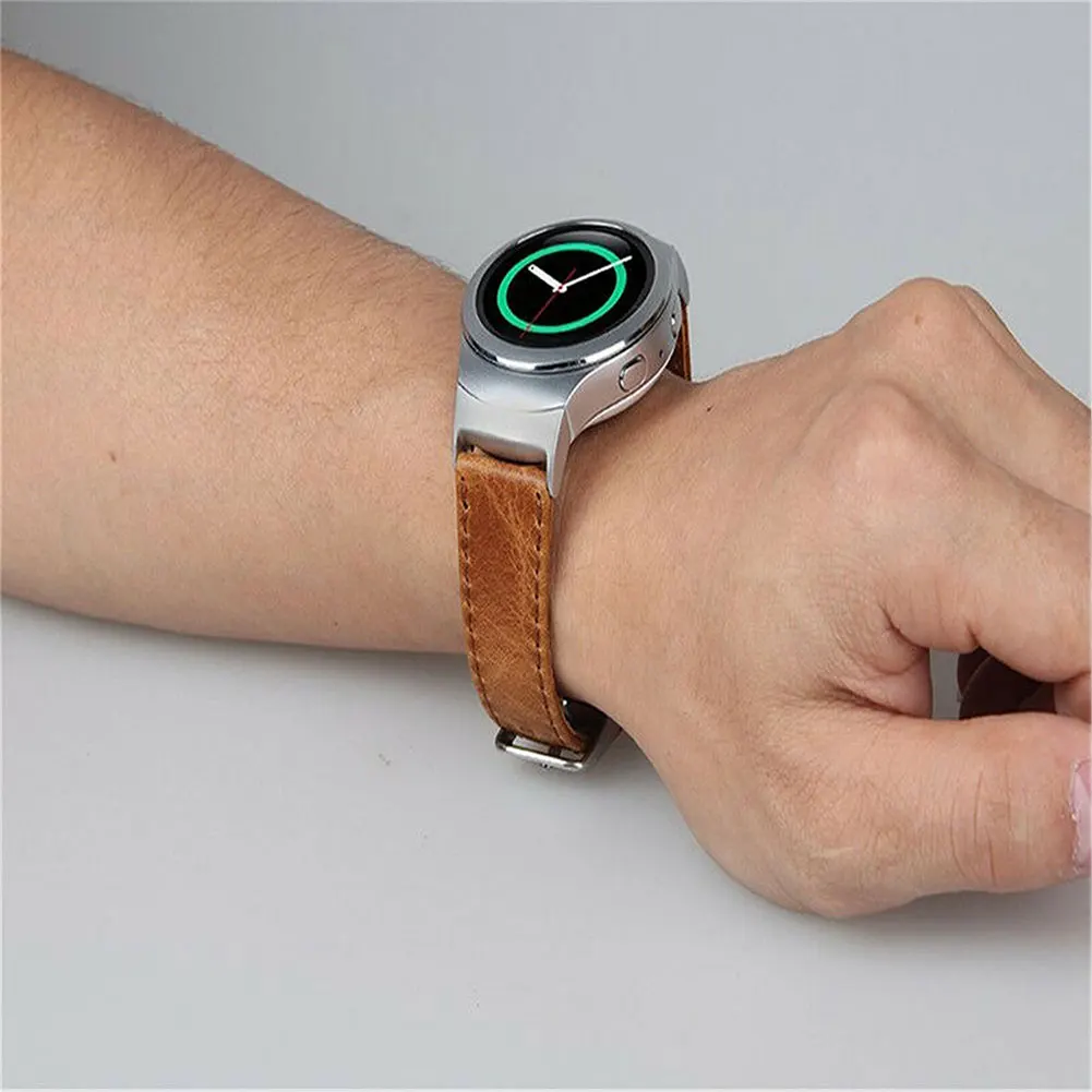 Спортивный ремешок для часов для samsung Galaxy gear S2 R720 R730 Wirststrap из натуральной кожи сменный ремешок для часов