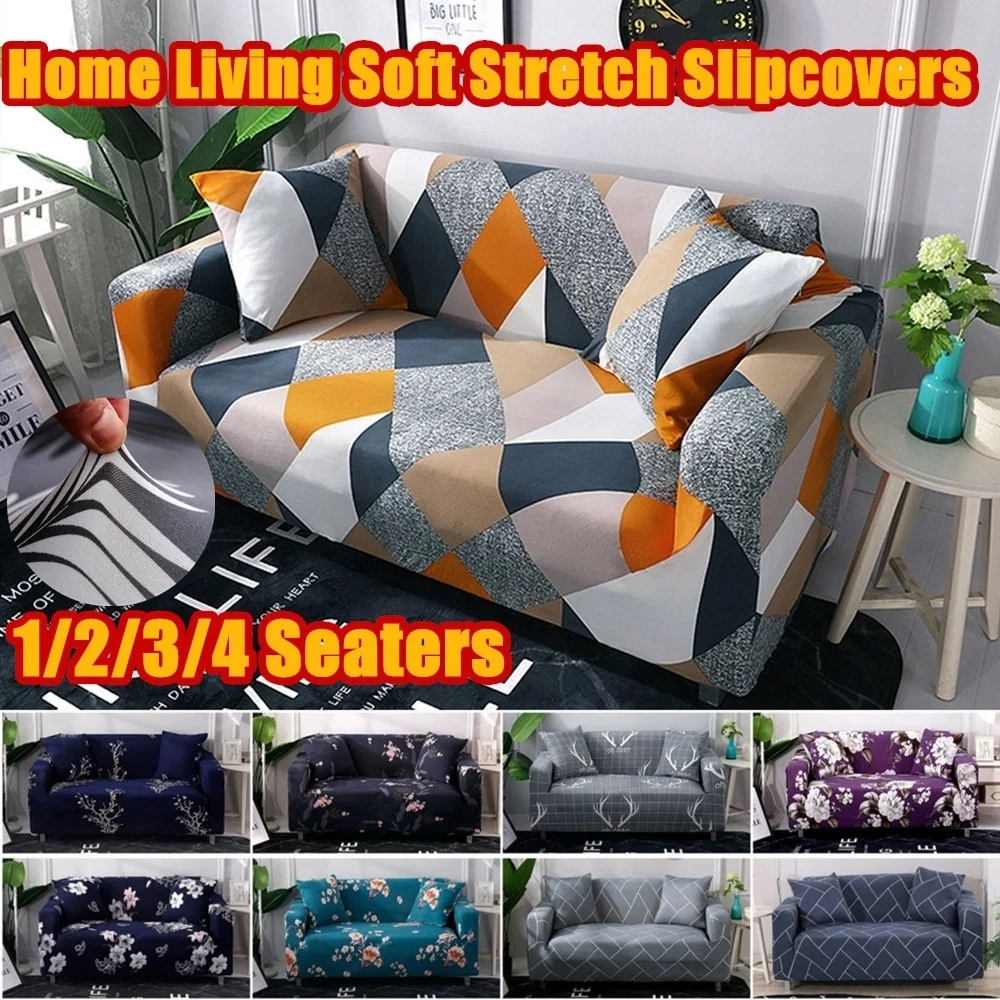 

1/2/3/4 Seaters Stretch L Shape Slipcovers Sectional Elastic Stretch Print Sofa Cover for Living Room Couch Cover Armchair Cover
