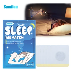 Sumifun 6Pcs/bag Herbal Sleeping Patch Sleep Aid Medical Plaster Improve Insomnia Relieve Stress Anxiety Sticker for Kids Adult