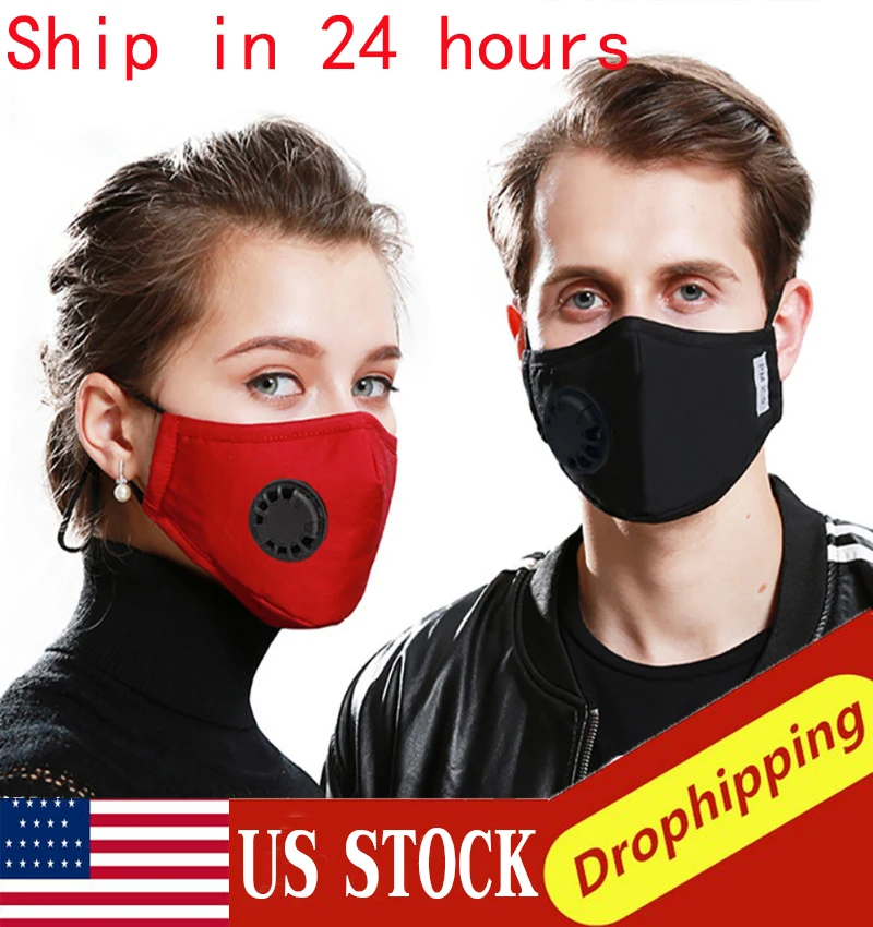 

US PM2.5 Mouth Mask N95 With 2 Replaceable Filters Anti Pollution Breathable Face Mask Cotton Washable Respirator Mouth-muffle