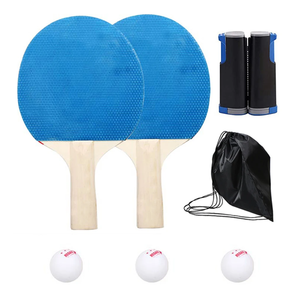 Portable Professional Table Tennis Sports Trainning Set Racket Blade Mesh Net Student Sports Equipment Simple Lazada Indonesia
