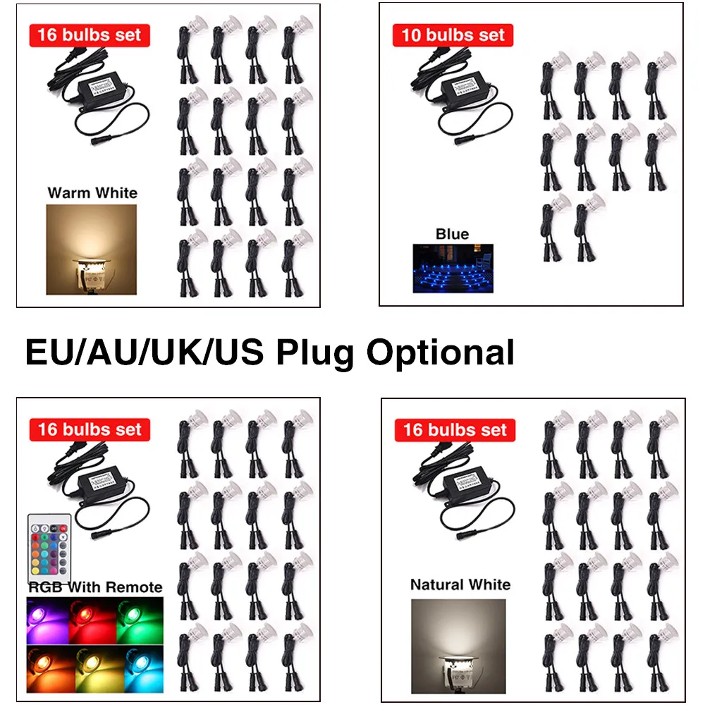 DC12V RGB LED Deck Underground Light Set