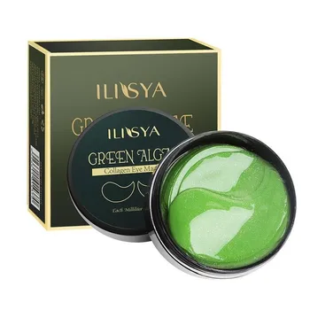 

60 Pcs Nourishing Seaweed Green Algae Eye Patches Gold Collagen Eye Mask Anti-Wrinkles for Dark Circle Hydrating Eye Patch