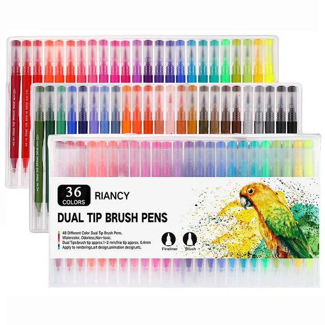 12-18-24-36-48-72-100PCS-Colors-FineLiner-Drawing-Painting-Watercolor-Art-Marker-Pens-Dual.jpg_640x640