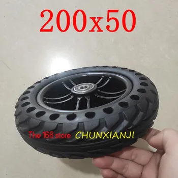 

Good Quality 200x50 Solid Wheel Tyre Explosion-proof Electric Bike Scooter Tyres 200*50 Motorcycle Solid Tires Bee Hive Holes