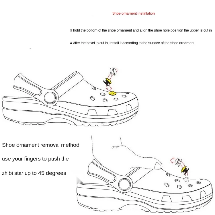 One Piece Shoe Charms Shoe accessories Shoe Buckles One piece