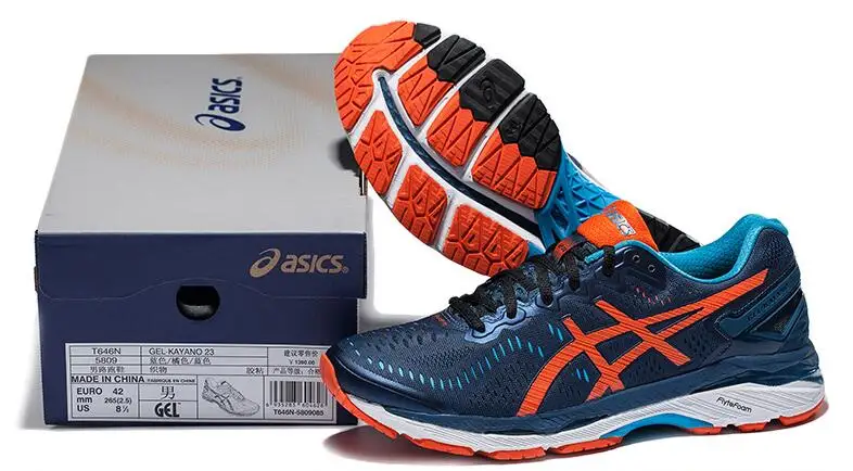 ASICS GEL-KAYANO 23 Asics новая горячая Распродажа Мужская Подушка стабильность кроссовки ASICS Спортивная обувь Кроссовки GQ Мужская обувь для спортзала