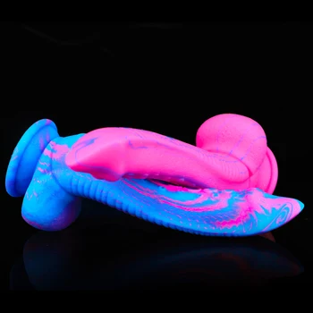 Soft silicone Dildos Octopus Tentacles Animal Anal Dildo With Suction Cup Silicone Knotted Penis Sex Toy Women Big Dick For Men 3
