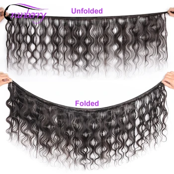 CRANBERRY Hair Brazilian Body Wave Hair Weave Bundles With Lace Closure 3 Bundles Human Hair With Closure 100% Remy Human Hair 2