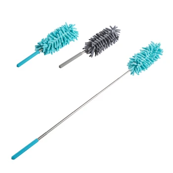 

New 80cm Telescopic Microfibre Chenille Duster Extendable Cleaning Home Car Cleaner Dust Handle Dust Mites Portable Dusting Brus