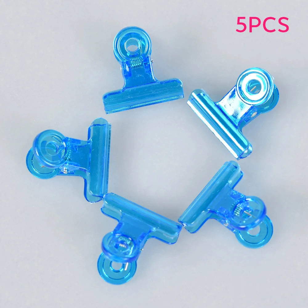 Blue 5pcs 5 шт. C изогнутые зажимы для ногтей для наращивания ногтей для УФ-геля DIY для ногтей Акриловые Гвозди Многофункциональный инструмент - Цвет: Blue 5pcs