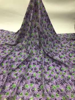 

2020 Latest Sequins Lace Fabric High Quality African Lace Fabric Embroidery French Tulle Lace For African Wedding Dress