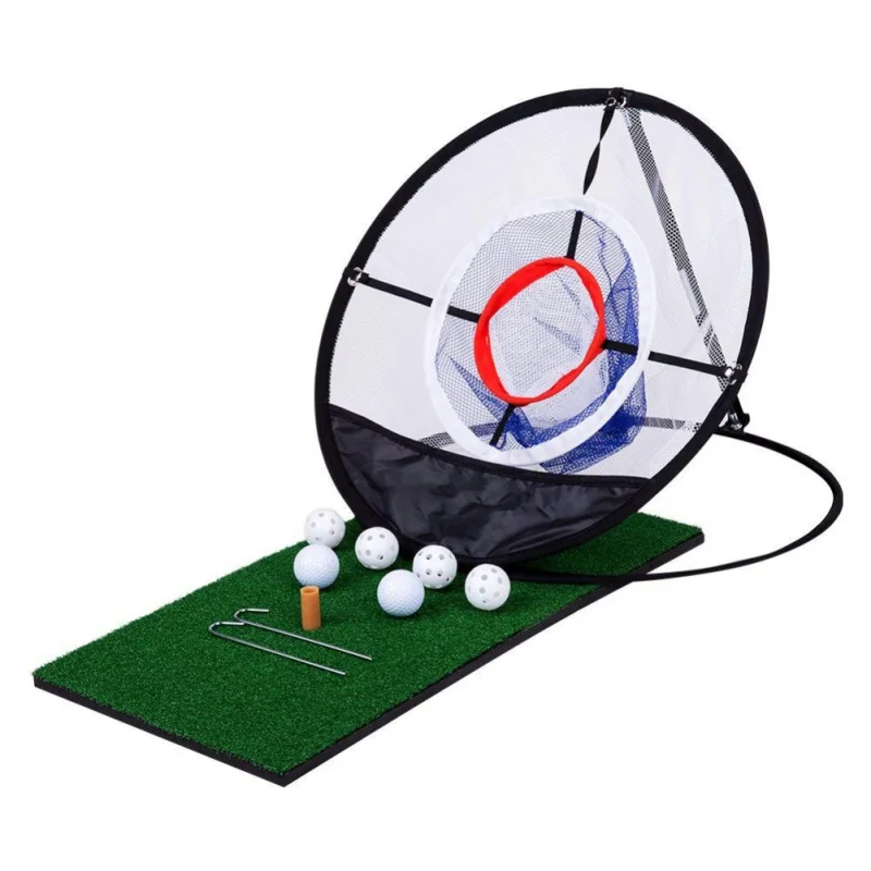 

Adult Children Golf Training Network Indoor Outdoor Chipping Pitching Cages Mats Practice Net Golf Training Aidsve