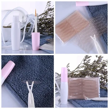 

Professional Invisible Lace Mesh Double Eyelids Sticker Big Eye Not Glue Transparent Eyelids Super Stretch Eyes Shaping Tools