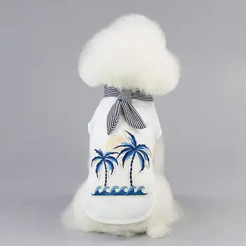 

Dog Shirt Cartoon Pet Summer Costumes Coconut Tree Vest Dog Doggy Vest Summer Apparel Puppy Pet Clothes