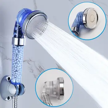 

Ionic Shower Head Filtered Hand Held Shower Filtration System High Pressure Rainfall Spa Water Saving with 3-Way Shower Setting