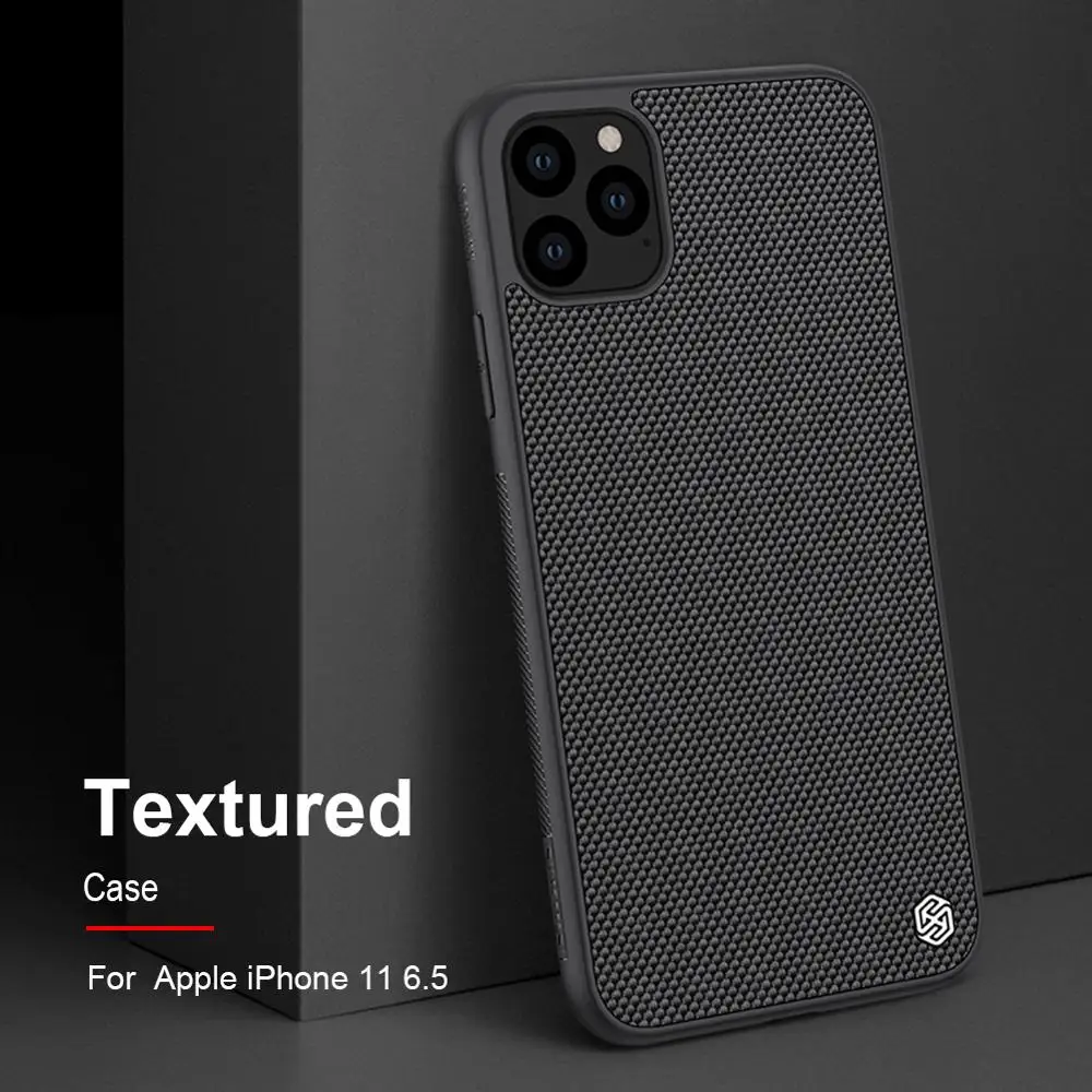 Чехол NILLKIN для iPhone 11 Pro Max X Xr Xs Max, текстурированный нейлоновый нескользящий Роскошный Матовый чехол s для iPhone 11 Pro