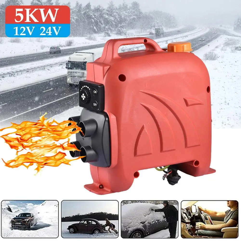 5KW 12V24V Car Autonomous Heater 12V 4 Hole Auxiliary Parking Air Fuel Oil Heating Machine With LCD Monitor | Автомобили и