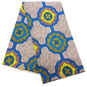 

2019 Africa Ankara Prints Fabric Guaranteed Real Wax Top Quality Africa Print Fabric For Party Dress 6yards