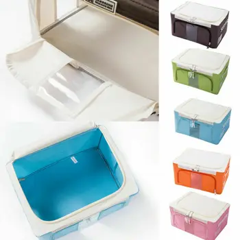 

Hot Foldable Waterproof Oxford Cloth Clothes With Zipper Storage Box Large Capacity Clothing Storage Box Quilt Multifunction