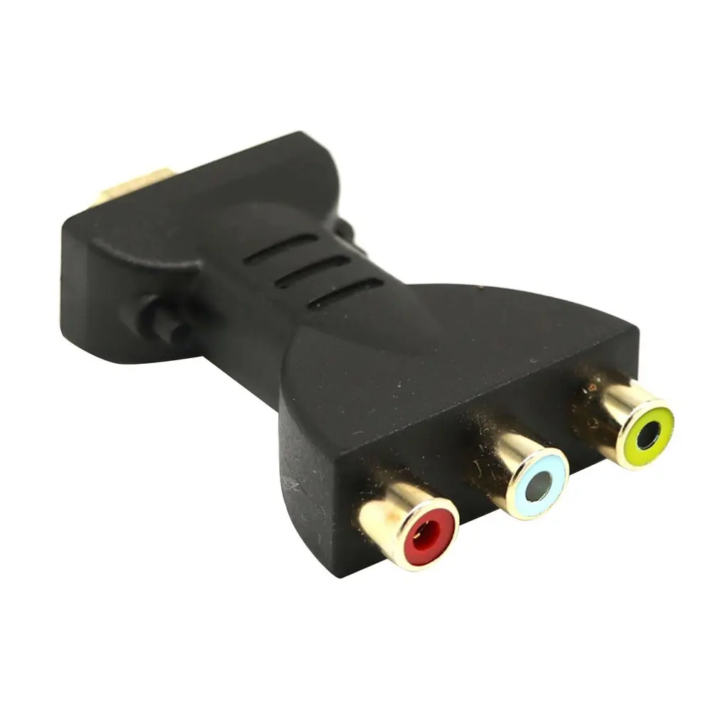 Flexible Portable HDMI to 3 RCA Video Audio AV Adapter Component Converter for HDTV DVD Projector Converter